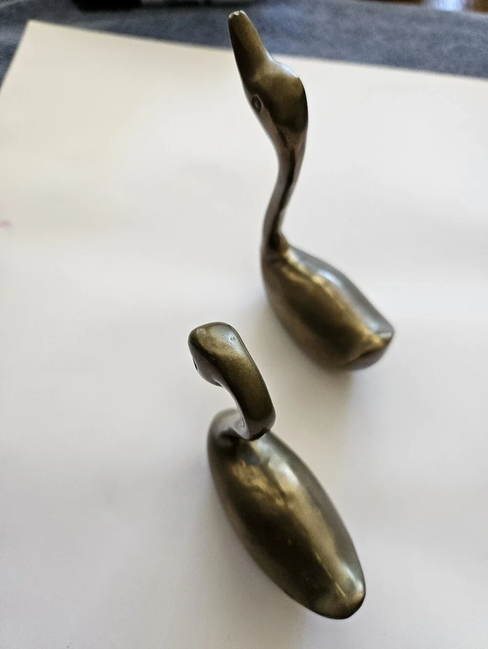 Price Brass Decorative Swan Figurine Pair - Picture 13 of 13